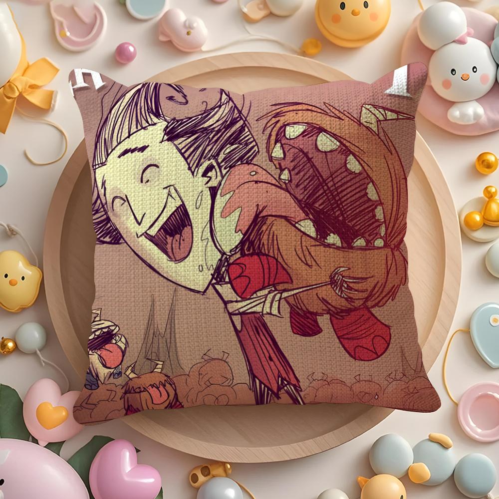 Горячая игра Don't Starve Арт для игры Наволочка с рисунком Наволочка с принтом для гостиной Диван Подушка Чехол и декор для спальни