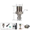 M12X1.25 Quick Connect Adapter Stainless Steel Check Valve