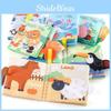 Source Factory 4 Pages 8 Sides Cross-border Baby Cloth Book Tear-resistant Early Education Puzzle Baby Cloth Book Science Educational Toy