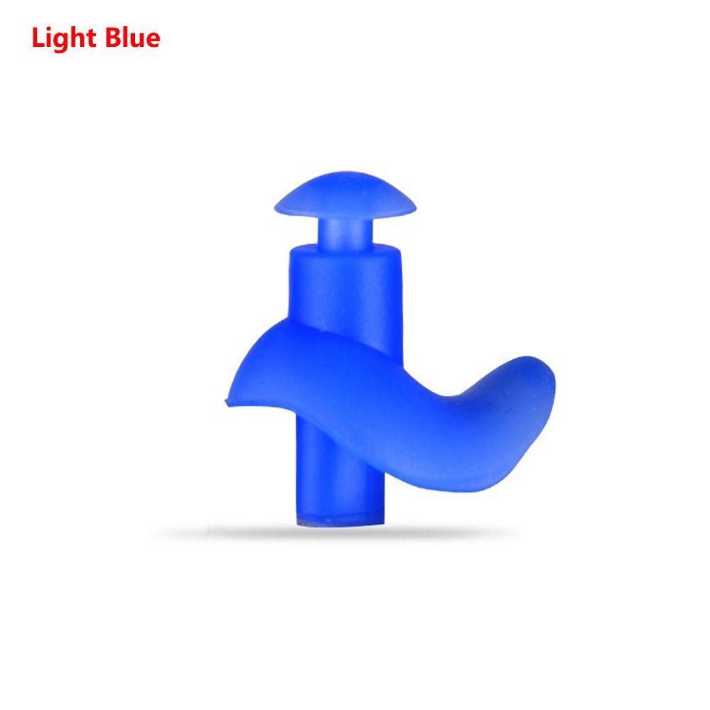 1Pair Soft Blocks Silicone Spiral Waterproof Plug Swimming Ear Protection Diving Earplugs