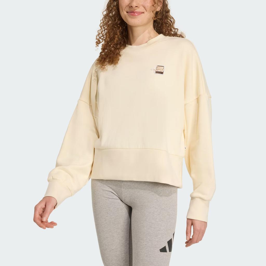 New Adidas CAT PATCH SWEATSHIRT Women's JV6096