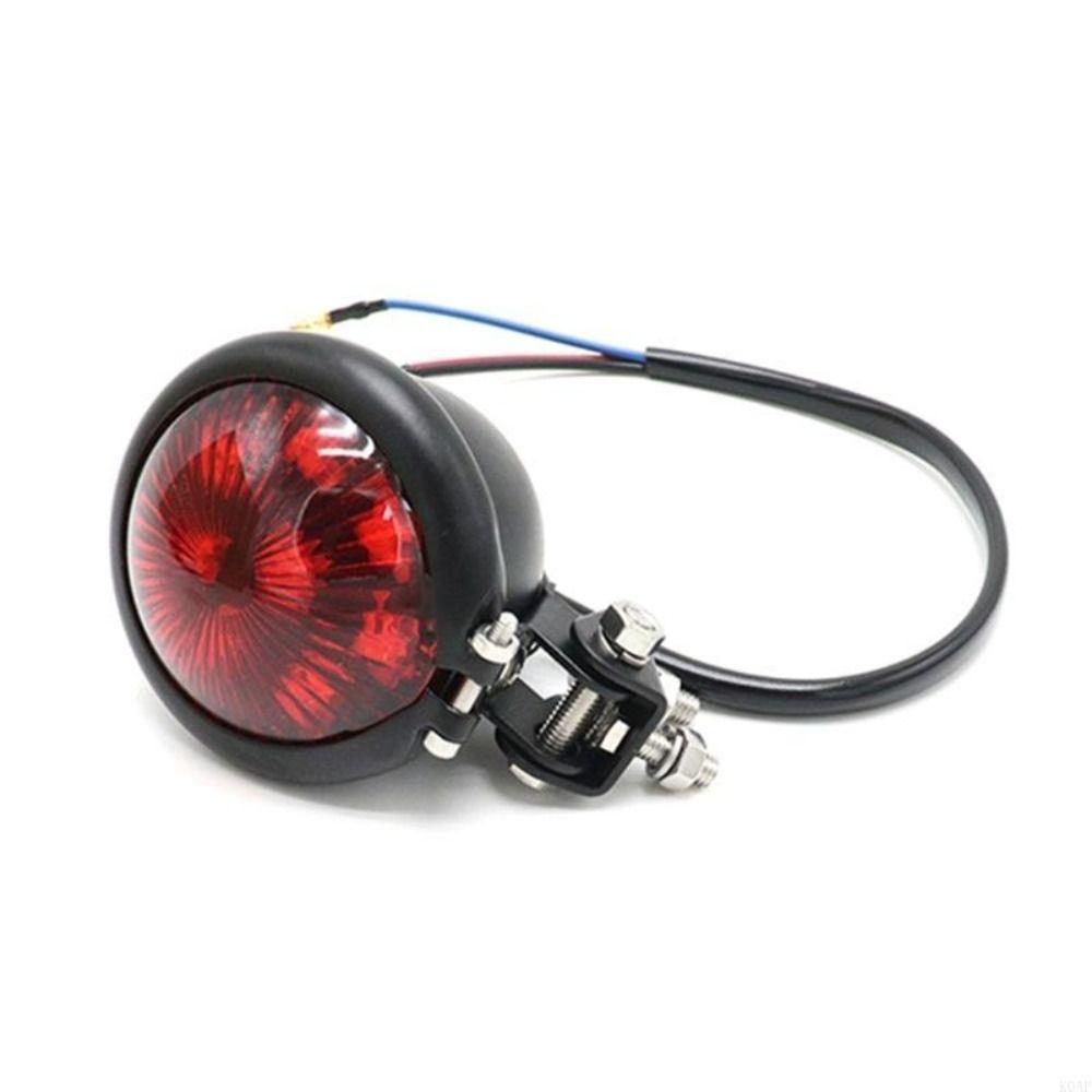 DC 12V Motorcycle Tail Light Round Rear Stop Lamp Brake Tail Light Replacement  Motorcycles Use