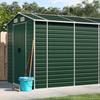 VidaXL Garden Shed, Tool Shed with Handles, Tool Shed with Sloping Roof, Terrace Storage Shed, Green 3188236