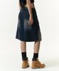 RAW LAB Bermuda Denim Half Shorts (Mud Blue)