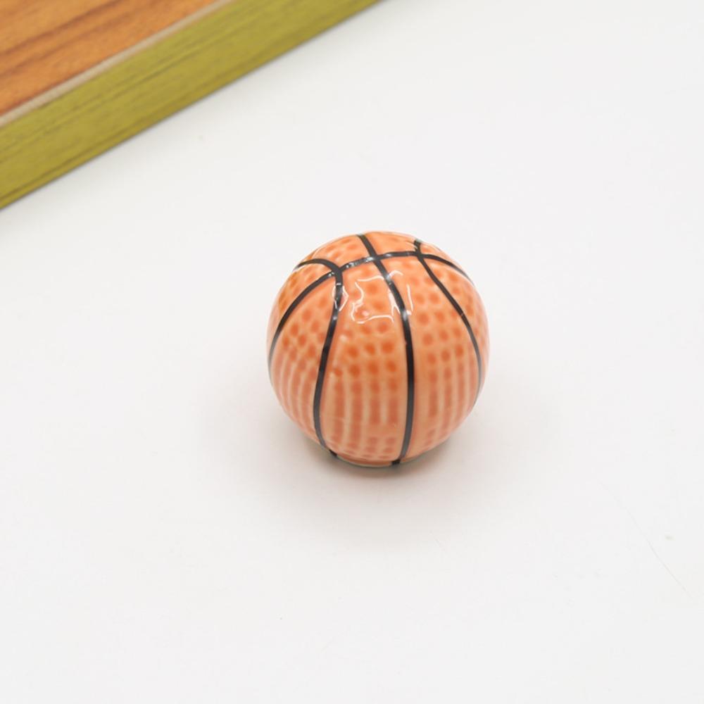 Single Hole Football Door Knob Pull Handles Drawer Knobs Creative Basketball Door Handle Kids Room