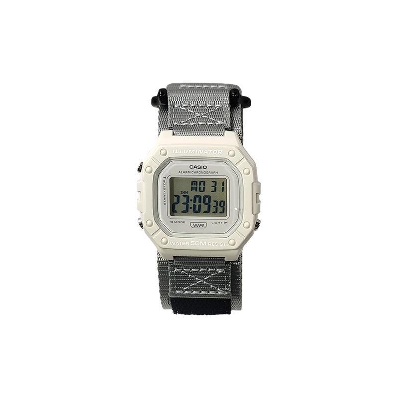 Casio Индивидуальные часы модифицированная серия Ice Soul Текстильный купол Классические ретро маленькие квадратные часы Модные W-218HC-8AV(Watch5-GaiZhuang-BingPoZhiQiong)