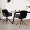 VidaXL Swivel Dining Chairs 2 Pcs Black Velvet 344796