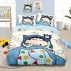 Cartoon Crayon Shin Chan ,Microfibre Bedding Sets, Children's Bed Linen with Zip Room Decor Duvet Cover for Teenagers Adult