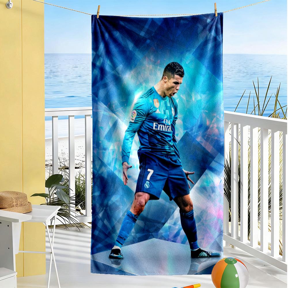 Cristiano Ronaldo Celebration Beach Towel Quick-Dry Soft Microfiber Comfortable Lightweight