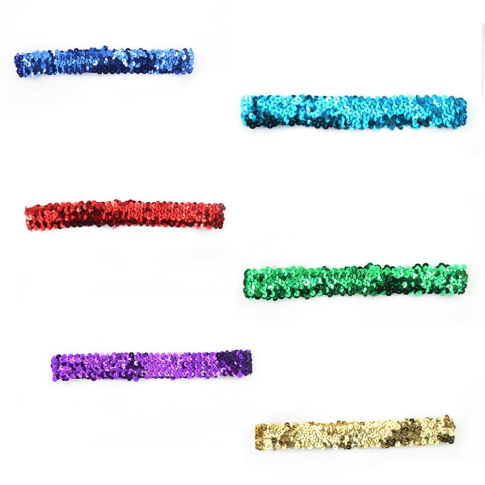 Головной убор Повязка на голову с пайетками Блестящий бант Эластичный бант для волос Подарок на вечеринку Блестящая повязка на голову