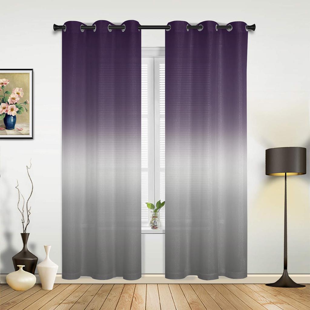 Розовые серые градиентные шторы для спальни, гостиной, шторы для кухни, детской комнаты, занавески для окна, современный домашний декор