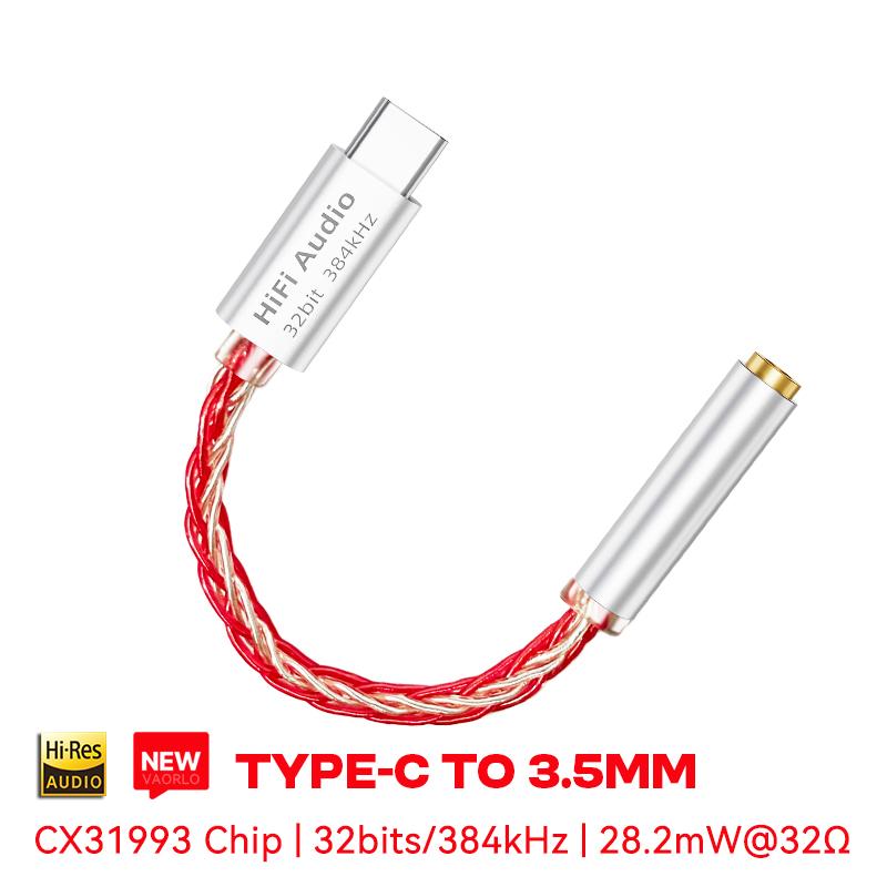 Тип C - 3,5 мм аудио адаптер кабель CX31993 HiFi ЦАП цифровой декодирующий усилитель для наушников для iPhone15 16/Huawei/Xiaomi/Samsung