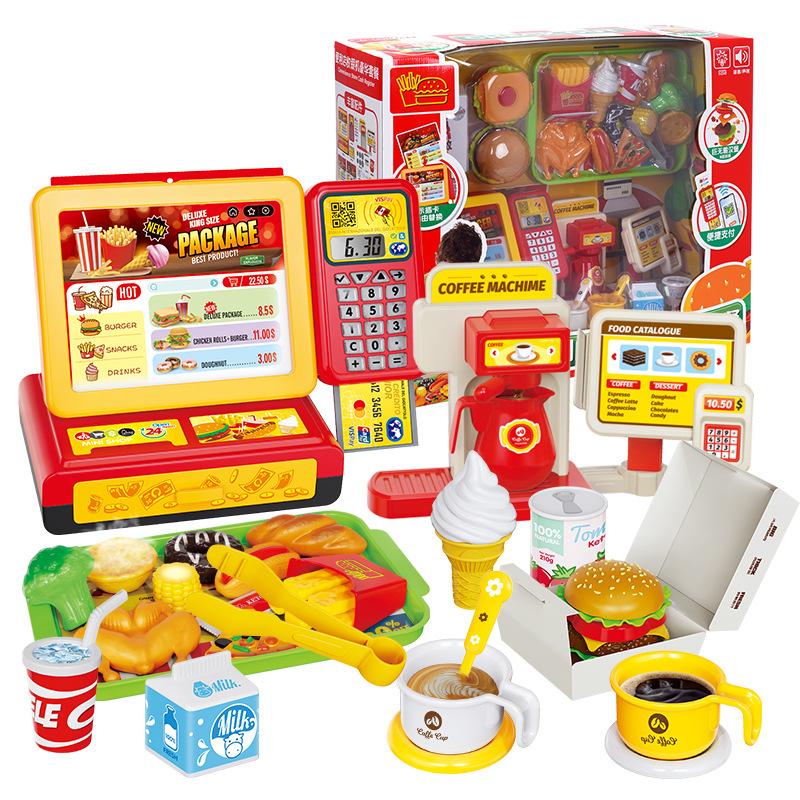 Пятизвездочный костюм-симуляция класса люкс, кассовый аппарат в магазине у дома, детские игрушки, игровой домик для мальчиков и девочек, кассовый аппарат-симуляция