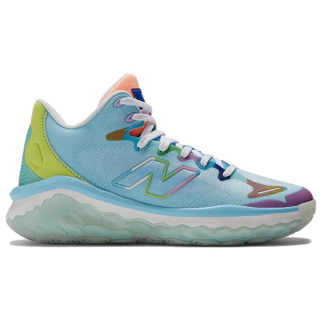 New Balance Мужские кроссовки Fresh Foam BB Paris синие, небесно-голубые, пиксель-зеленые BBFRSHP1