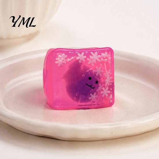 Sensory Cube Toy Halloween Ghost Squeeze Toy, Pumpkin Bat Stress Relief with Snowflake, Hand Relaxation for Party Favors Portable Reliever