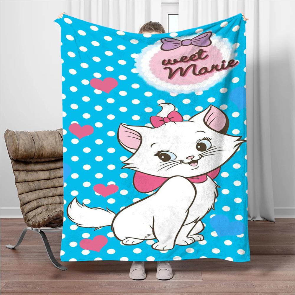 31 стиль Disney Cute Cat Marie Printed Blanket Soft warm Плед из фланели для детей и взрослых Кровать Диван Открытый Путешествия Девочки Подарки