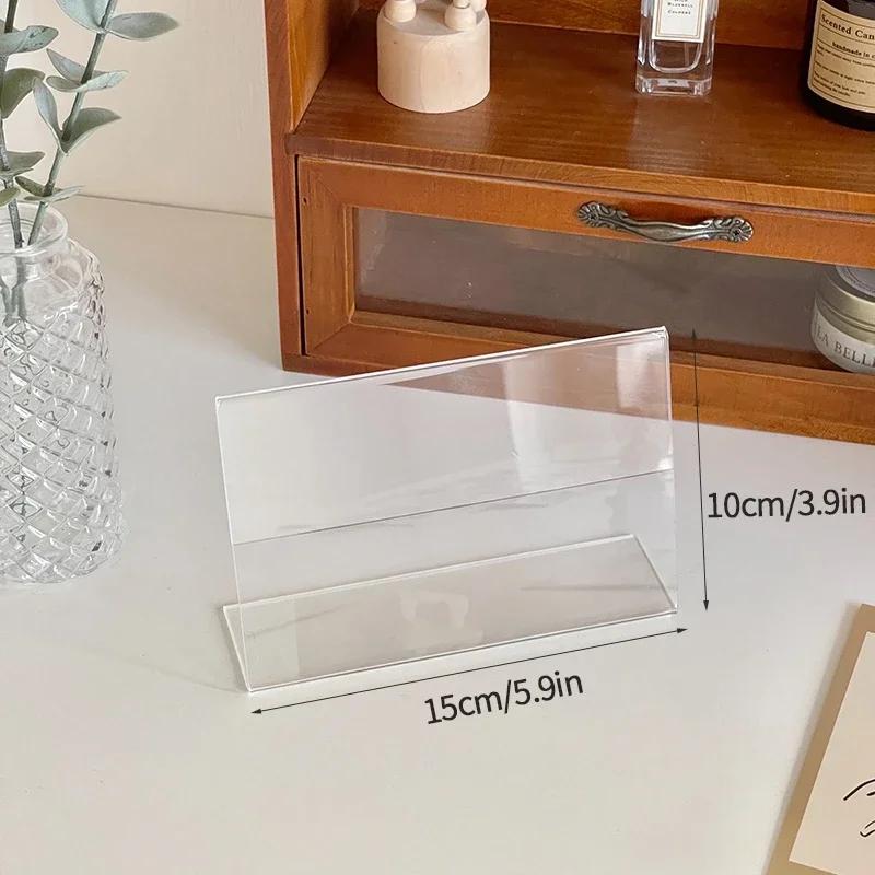 Acrylic Photo Frame Picture Frame Photo Card Holder Photocard Display Stand Room Desktop Decor Office Desk Decor Marco De Fotos