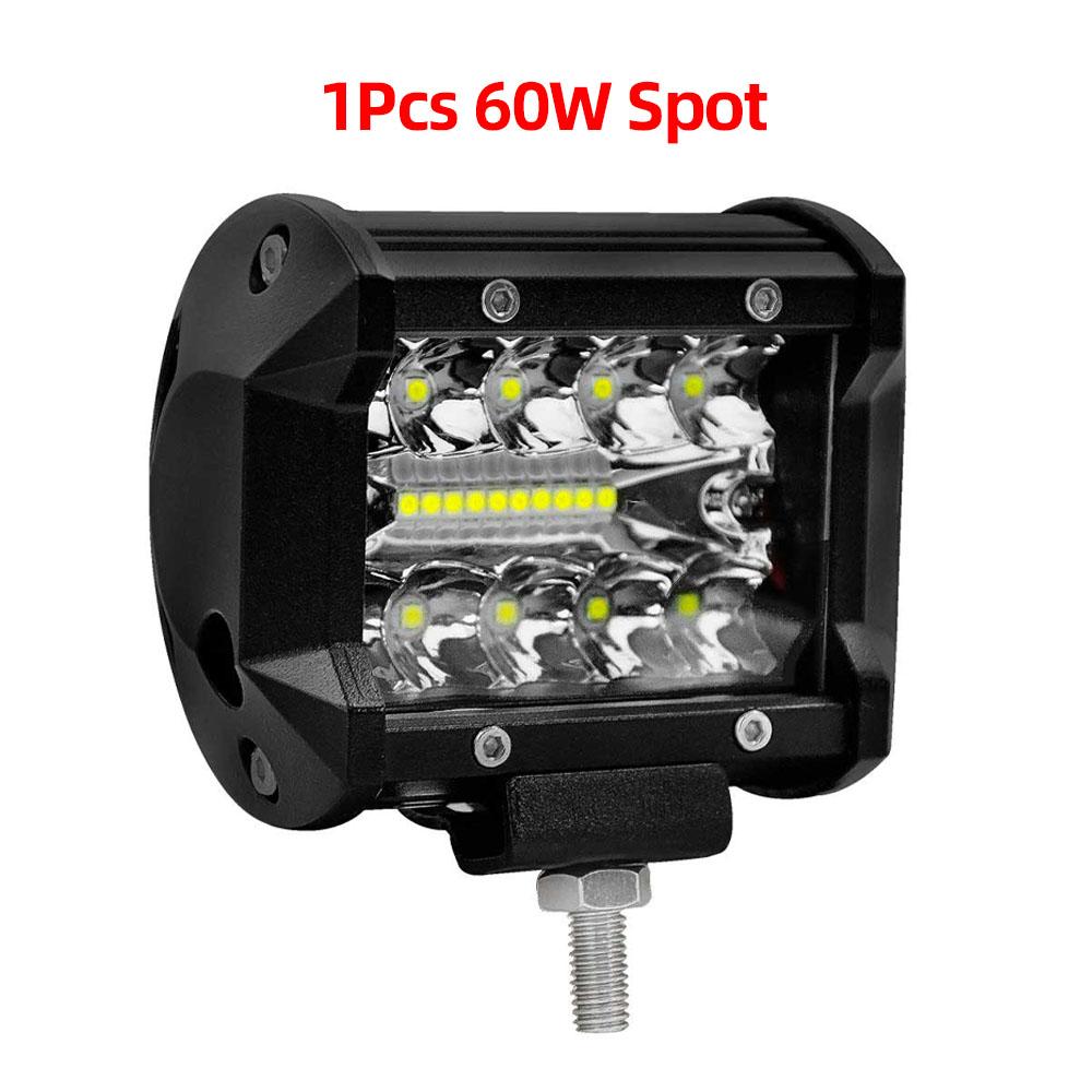 Car Led Light bar 27W 48w Led bar 16barra Square Spotlight Off Road LED Work Light 12V 24V for Car Truck 4X4 4WD SUV ATV