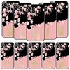 Золотой Цветочный Чехол с Буквой для iPhone 17 16 15 Pro Max 11 12 13 14 7 8 Plus SE 2020 X XR XS Мягкий Черный