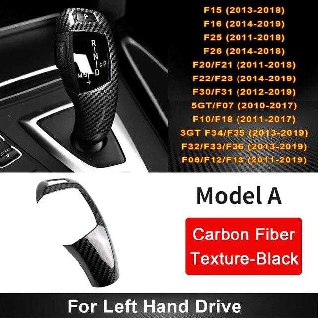Текстура из углеродного волокна для BMW F30 F10 F15 F07 F20 F21 F22 F32 F34 F35 5GT Автомобильная панель переключения передач Рама Ручка переключения передач Крышка головки Отделка