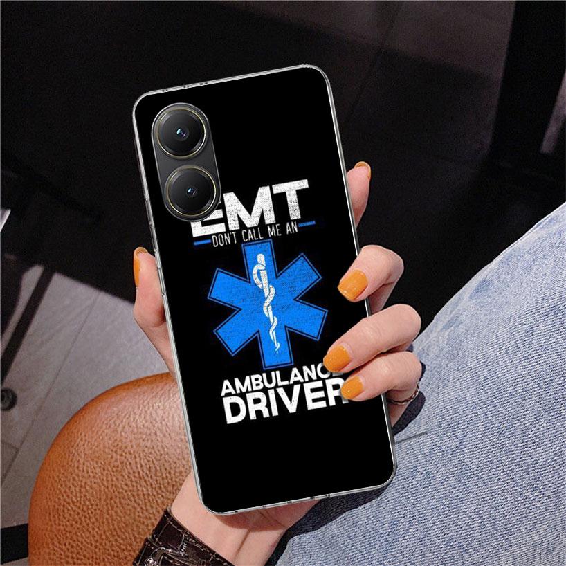 EMT EMS Medical Rescue Phone Case For Xiaomi Poco X7 X6 X5 Pro F7 Ultra Redmi 15C 15 13C 13 12C 12 10 10A 10C 9 9A 9C 9T Cover P
