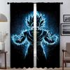 D-Dragon-ballS Оконная штора для комнаты 2 Панельные затемняющие шторы Разделительная тюль для спальни Домашний интерьер Шторы Оттенки Ребенок