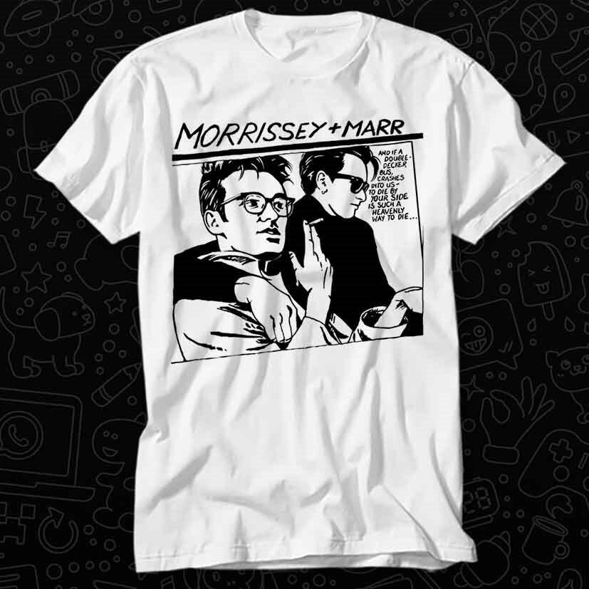 The Smiths Моррисси Марр Мультяшный Мем Подарочная Футболка 451