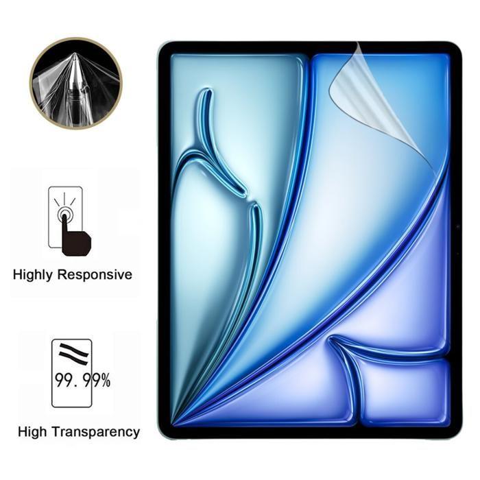 Защитная пленка - Phonillico - iPad Pro 11" (2024 год) - Упаковка 2 шт. - Прочная пластиковая пленка - Ультратонкая