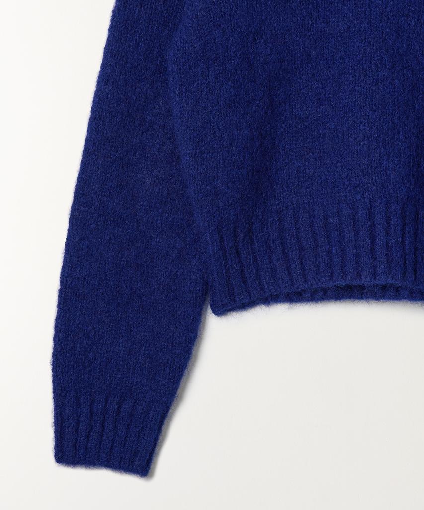 TTUDEMENT Alpaca Round Pullover Blue
