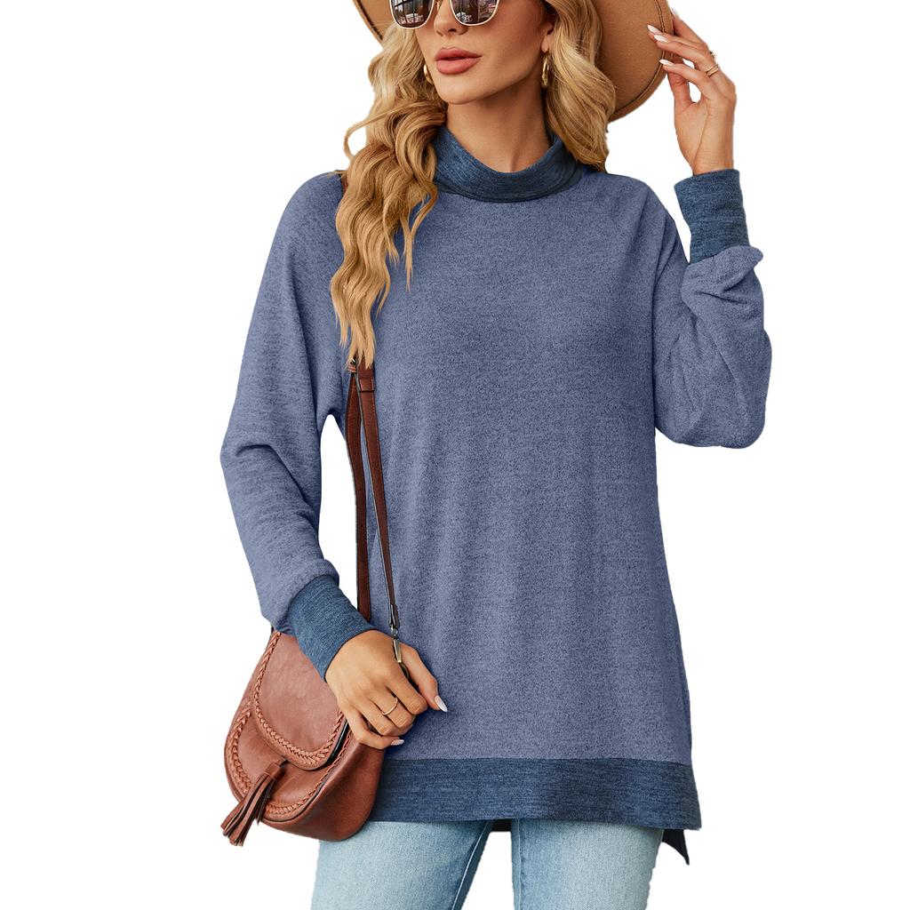 JKASHDK Women's Fashion Casual Autumn Winter Solid Color Print Long Sleeve Loose Blouses & Shirts