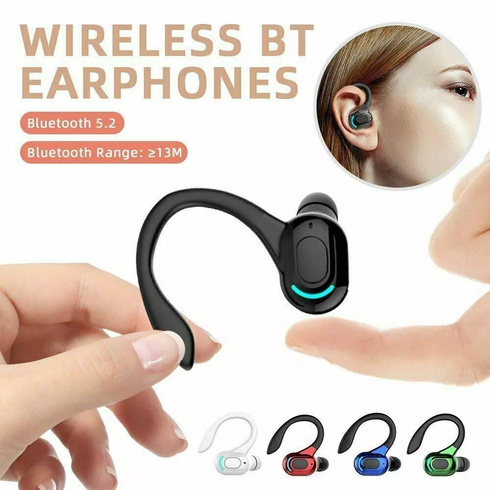 Наушники для сотового телефона Bluetooth 5.2 стерео спортивная беспроводная гарнитура с микрофоном