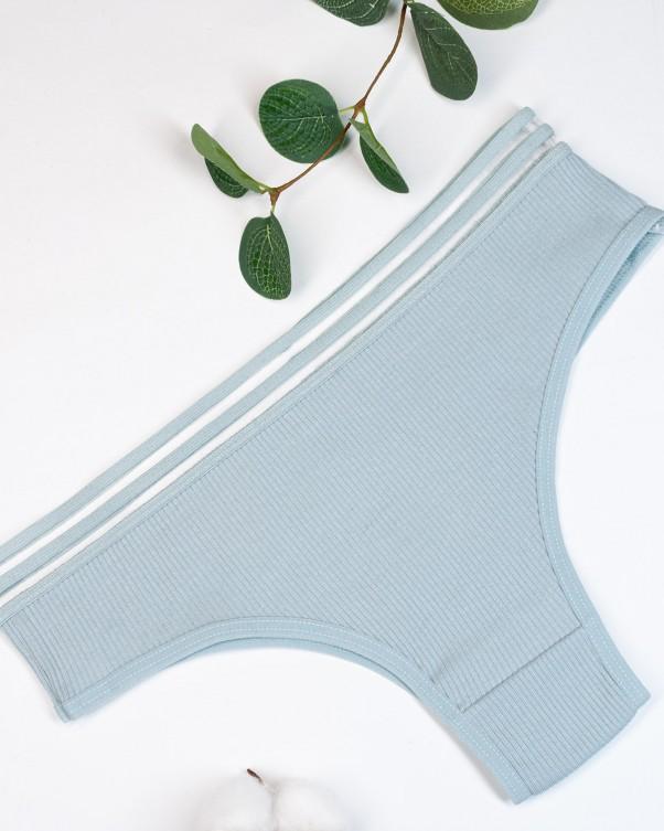 Ribbed Bikini with Perforated ISSA Plus Ribbing