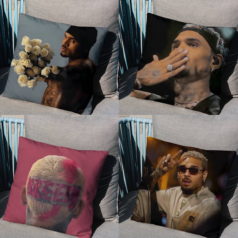 Остатки Это Зависит Чехол на Подушку Chris Brown Чехол от Клещей Подушки Невидимая молния шелковистый короткий плюш Чехол на Подушку дивана