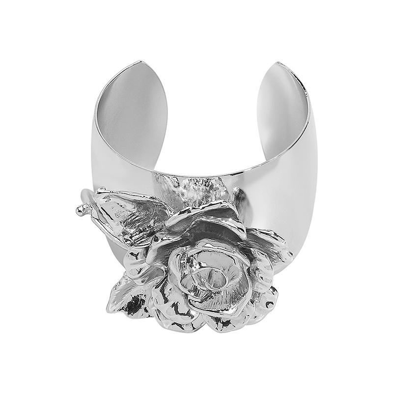 Винтажная Преувеличенная Металлическая Брошь в виде Цветка Розы Большая Для Женщин Европа и Америка Личность Вечеринка Ювелирные Аксессуары