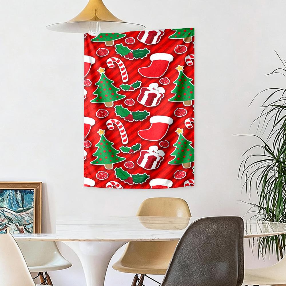 Christmas Wall Decor Tapestry Art For Pet Memorial Birthdaywedding Party Backdrop Family Gift