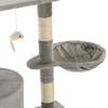 Cat Scratching Post with Sisal Columns 138 cm Grey