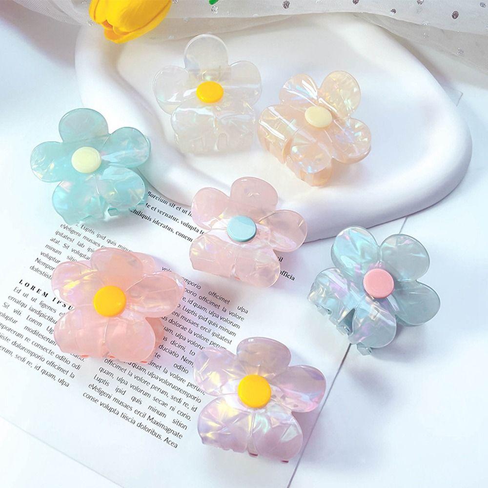 Hair Claws French Small Hair Clip Flower Hair Claw Korean Style Headwear Female Hair Accessories