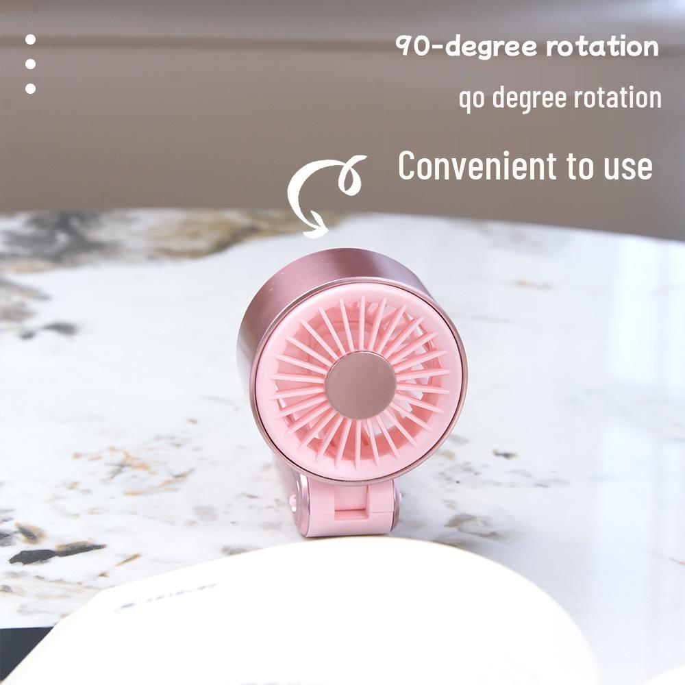2026 Simple USB Rechargeable Portable Handheld Fan with Custom Logo