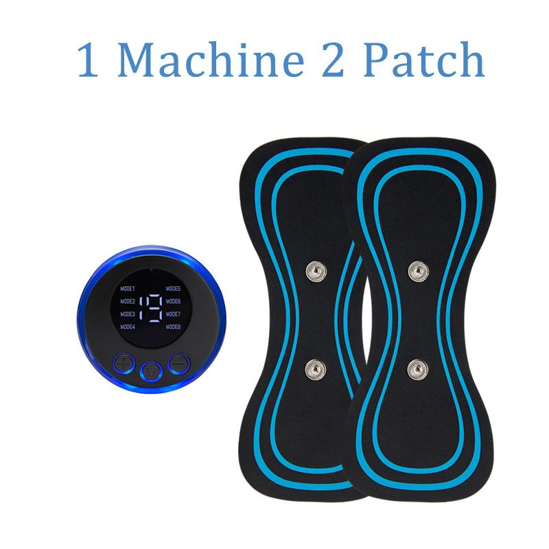 EMS Mini Electric Pulse Neck Masager LCD Display 8 Mode Cervical Massage Patch Muscle Pain Relief Tool Portable Body Massager