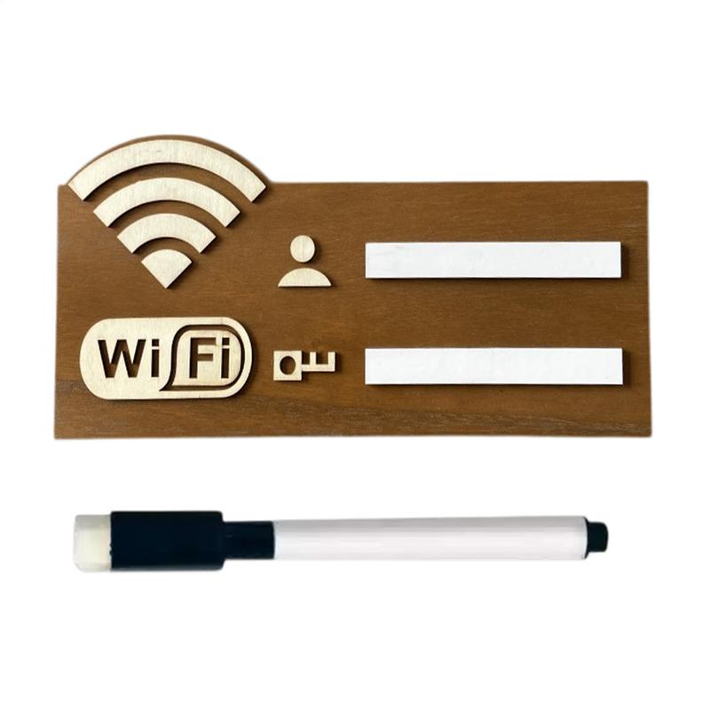 Знак Wi-Fi для гостей Деревянная доска Wi-Fi для гостей Ресторанная доска Wi-Fi для рукописного ввода учетной записи и пароля