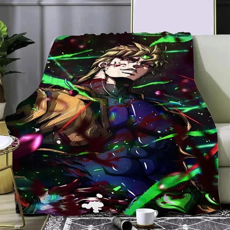 Новое 3D-печатное одеяло из аниме JoJo's Bizarre Пледы для пикника Теплое одеяло Мягкое и удобное одеяло Для дома Путешествий День рождения