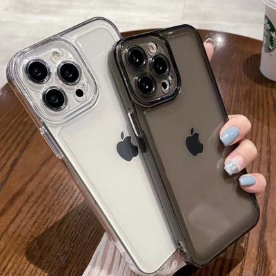 Прозрачный Космический Чехол Подходит для IPhone16pro Защитный Чехол Apple 17Air Чехол для Мобильного Телефона 15 Мягкий Чехол 14 Простой