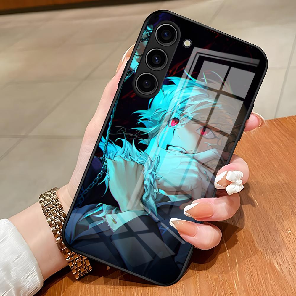 Чехол для телефона Hunter X Hunter Аниме Курапика для Samsung S26 S25 Edge Ultra S23 S22 S21 S20 Ultra Plus S24 Fe A54 A53 A25 Стеклянный Co
