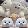 Kawaii Plush Seal Doll Cute Pet Hanging Toy Realtic Cartoon Animal Pendant Soft PP Cotton Filled Fabric Art Toy for Adult Kids