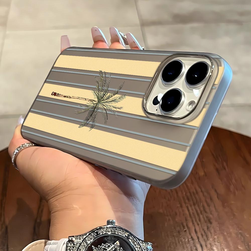 Чехол для телефона с рисунком кокосовой пальмы для iPhone 17 17air 16 15 14 13 12 11 8 7 Pro Max, мобильный защитный чехол, мягкая крышка Funda
