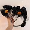 Головной убор Хэллоуин Бант Повязка для волос Аксессуары для волос Тыква Резинка для волос Хэллоуин Обруч для волос Дамы