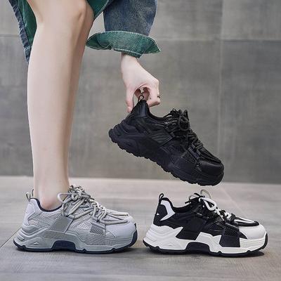 Daddy Shoes Женские летние новые дышащие повседневные туфли на платформе Универсальная спортивная обувь Женская обувь