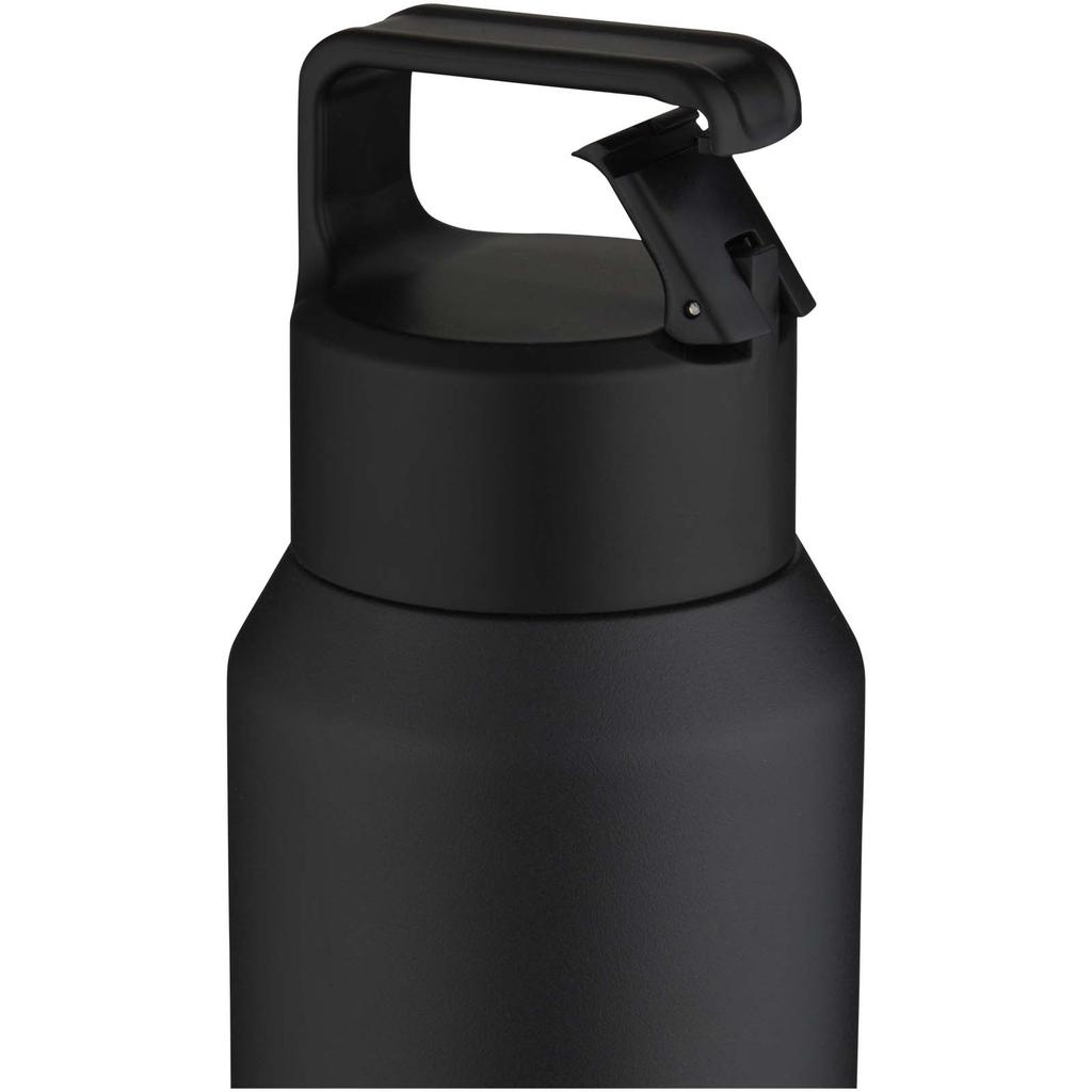 Bottle, 600 ml insulated vacuum copper en RCS-certified recycled stainless steel "Astra" (segura for ca Deep Black