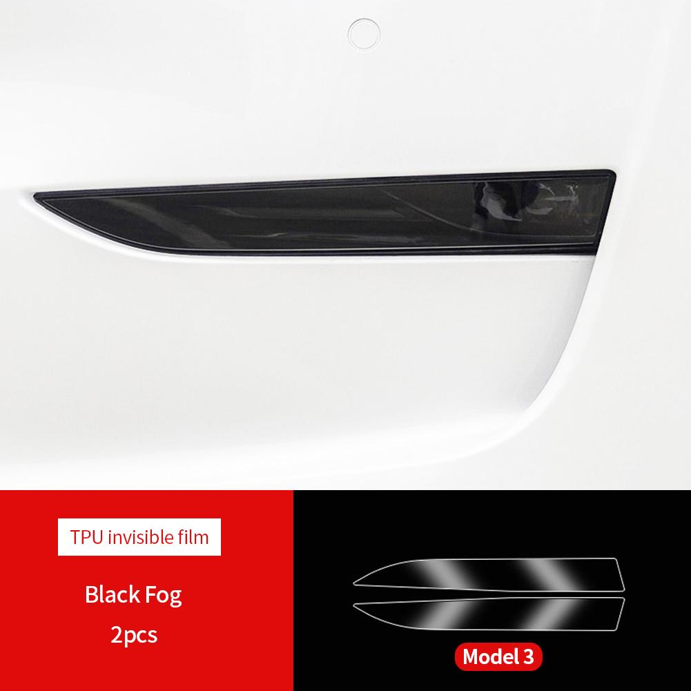 Для Tesla Model 3 YSX TPU Черная фара Задний фонарь Противотуманная фара Защитная пленка Фара Задний фонарь Изменение цвета