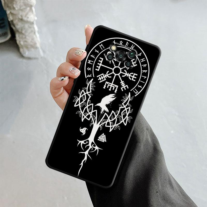 Чехол для телефона Xiaomi Poco X3 Nfc X4pro M3 C40 для Mi 12 11 10 10t 8 Note10 Lite 11ultra 11t Pro F1 Viking Vegvisir Logo Tree